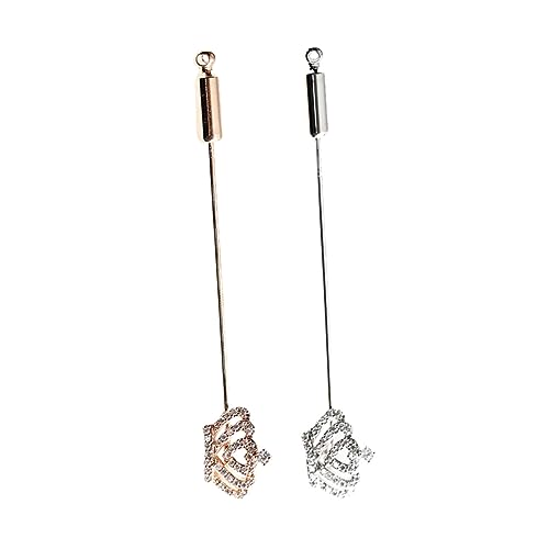 1 Satz Broschen Dekorative Cape Schnallen Damen Bekleidungsaccessoires Mit Funkelndem Design Für Kleider Taschen Schals 2 Stück von FRCOLOR