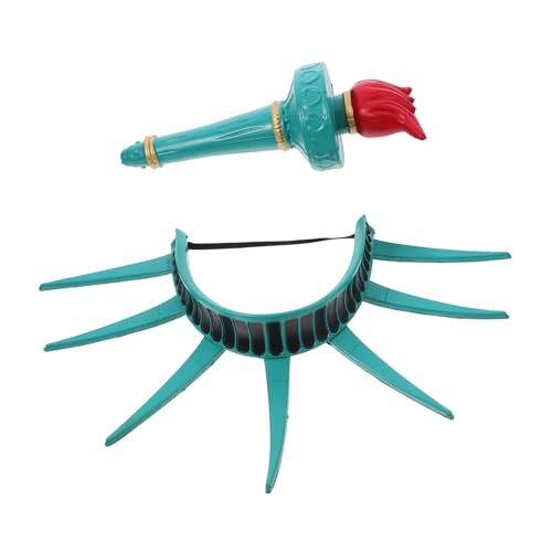 FRCOLOR Statue Kostüm Zubehör Krone Fackel Stirnband Für Halloween Cosplay Und York City Themenpartys von FRCOLOR