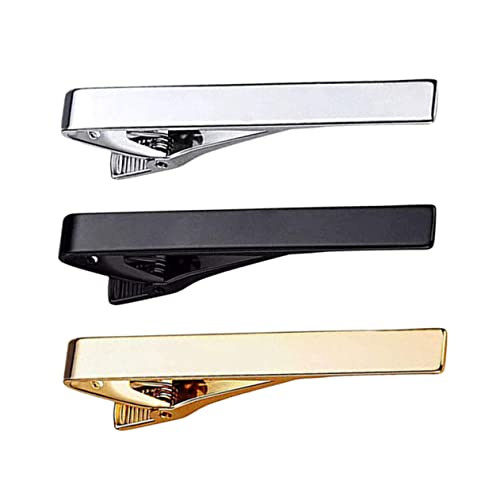 1 Satz Herren Krawattenklammer Klassische Krawattenclips Für Anzüge Für Hochzeiten Business Festliche Anlässe Einfach Anzubringen Zu Entfernen 3 Stück von FRCOLOR