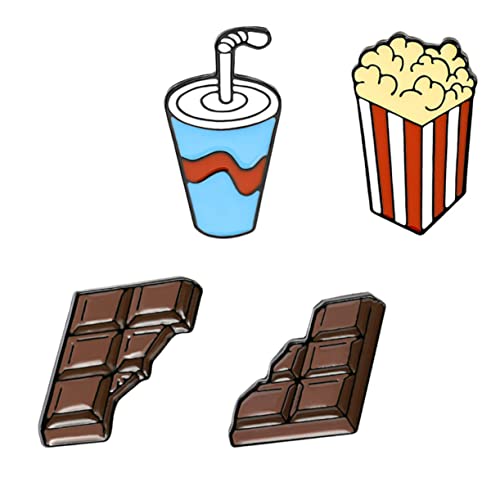 FRCOLOR 4stücke Mini-brosche Aus Legierung Diy-brosche Anstecknadel Kleidungszubehör Dekorative Für Taschen Rucksäcke Hüte Schals Valentinstag Weihnachten von FRCOLOR