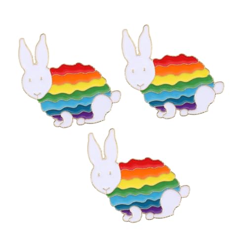 1 Satz Regenbogen Tier Emaille Broschen Für Damen Anstecknadeln Zur Dekoration Von Kleidung Taschen Rucksäcken Für Partys Besondere Anlässe 3 Stück von FRCOLOR