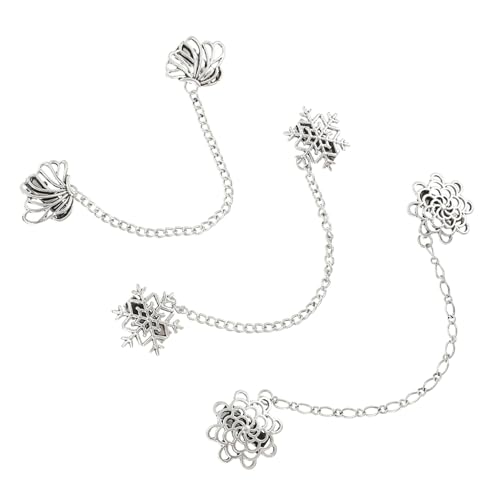 1 Satz Retro Hemdkragen Brosche Ketten Anstecknadel Für Anzüge Accessoires Vielseitig Für Partys Hochzeiten Formelle Anlässe 3 Stück von FRCOLOR