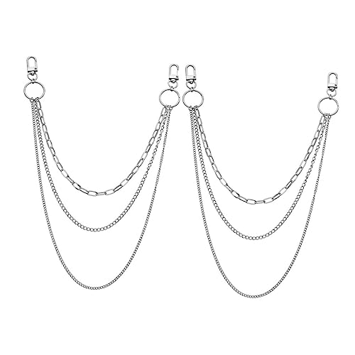 FRCOLOR 2stücke Metall Taillenkette Retro Silber Multilayer Kette Kleid Anhänger Gürtel Mode Für Frauen Schmuck Körperaccessoire Party Festival von FRCOLOR