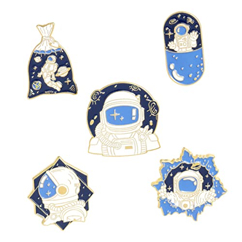 1 Satz Teiliges Cartoon Astronaut Brosche Alloy Anstecker Für Taschen Kleidung Hüte Für Feiern Täglichen Gebrauch 5 Stück 1 Satz Teiliges Cartoon Astronaut Brosche Alloy Anstecker Für Taschen Kleidung Hüte Für Feiern Täglichen Gebrauch 5 Stück von FRCOLOR