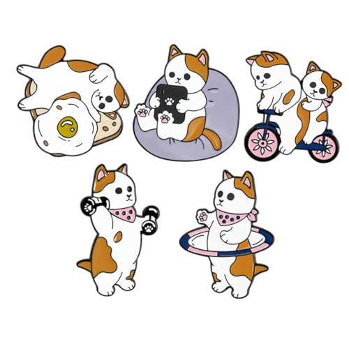 1 Satz Teiliges Cartoon Broschen Legierung Für Taschen Kleidung Accessoires Niedliche Tiermotive Für Jacken Hüte Langlebig Vielseitig Einsetzbar 5 Stück 1 Satz Teiliges Cartoon Broschen Legierung Für Taschen Kleidung Accessoires Niedliche Tiermotive Für Jacken Hüte Langlebig Vielseitig Einsetzbar 5 Stück von FRCOLOR