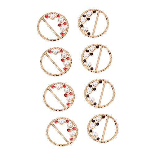1 Satz Zinklegierung T Shirt Clips Schnallen Vielseitige Schal Schnallen Für Stilvolle Outfits Für Hochzeiten Partys 8 Stück von FRCOLOR