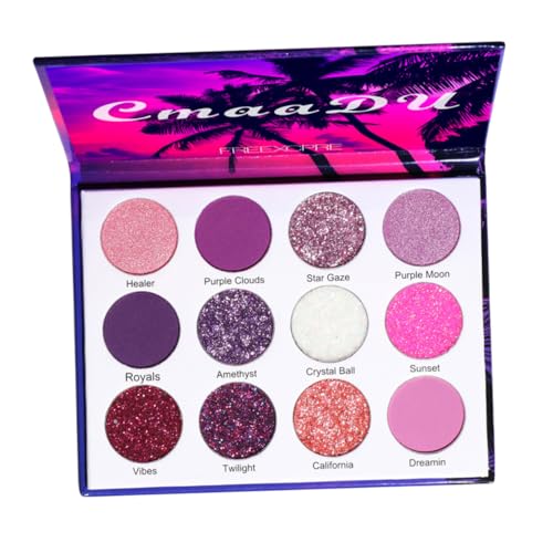 FRCOLOR 1 Schachtel Lidschatten-palette Kosmetika Lidschattenpuder Make-up-lidschatten Glitzernder Lidschatten Glitzer-make-up Schimmernder Lidschatten Bilden Plastik Frau Make-up-palette von FRCOLOR