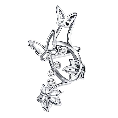 1 Stück Chic Non Pierced Ear Clip mit Zirkonia Stilvolles Ohr Accessoire für Damen für Partys Besondere Anlässe von FRCOLOR