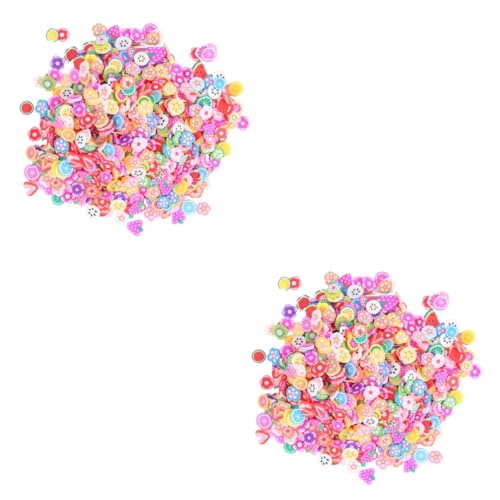 FRCOLOR 2 Sets Leuchtende Farben Nail Art Sticker Slice Nail Art Dekorationen Obst- Und Blumenmuster 5000 Stück * 2 von FRCOLOR