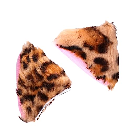 1Paar Katzenohren Haarclip Plüsch Niedlicher Kopfschmuck für Cosplay Partys Langlebig für Verschiedene Anlässe von FRCOLOR