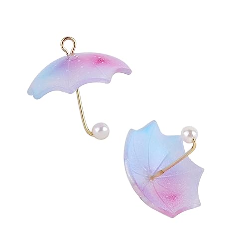 FRCOLOR Cartoon Regenschirm Ohrringe Für Frauen Kreative Ohrdekorationen Aus Strapazierfähigem Kunststoff Und Harz Entzückende Ohrhänger Für Partys Und Alltag 3d Regenschirm von FRCOLOR