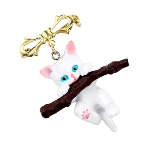 FRCOLOR Katzen Brosche Stilvolle Anstecknadel Aus Harz Und Legierung Kleidungsbrosche Modische Brustbrosche Für Kleidung Dekoration von FRCOLOR