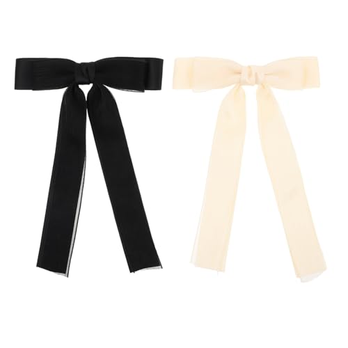 2 Haarschleifen Clips Haarspangen Mit Schleife Für Damen Haarnadel Mit Schleife Sommer Haarschmuck Für Mädchen Und Teenager Kopfbedeckungen von FRCOLOR