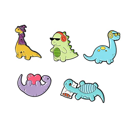 2 Sätze Broschen Teiliges Cartoon Design Lustige Legierung Brosche Für Kleidung Taschen Langlebig Leicht 5 Stücke * 2 von FRCOLOR