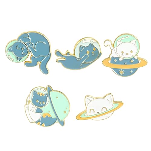 2 Sätze Cartoon Tierbroschen Niedliche Tiermuster Broschen Für Damen Perfektes Accessoire Für Kleidung Taschen Leicht Langlebig Für Feiern Themenpartys 5 Stücke * 2 von FRCOLOR