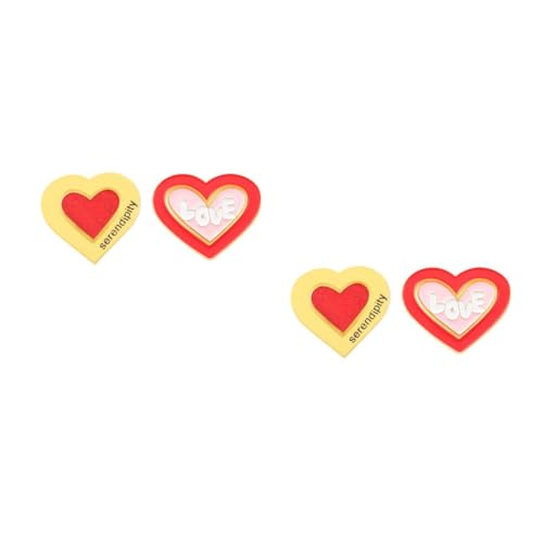 2 Sätze Herz Broschen Für Damen Anstecknadeln Im Kreativen Design Für Kleidung Schals Hüte Robuste Legierungs Broschen Für Täglichen Gebrauch Besondere Anlässe 2 Stücke * 2 von FRCOLOR