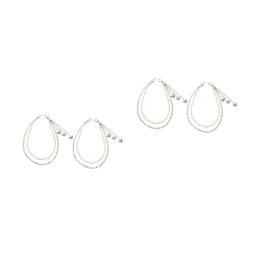 2 Sätze Hosenkette Mit Schmetterlingsanhänger Doppellagige Jeanskette Für Damen Stilvolle Dekoration Für Hosen Für Hip Hop Punk 2 Stück * 2 von FRCOLOR