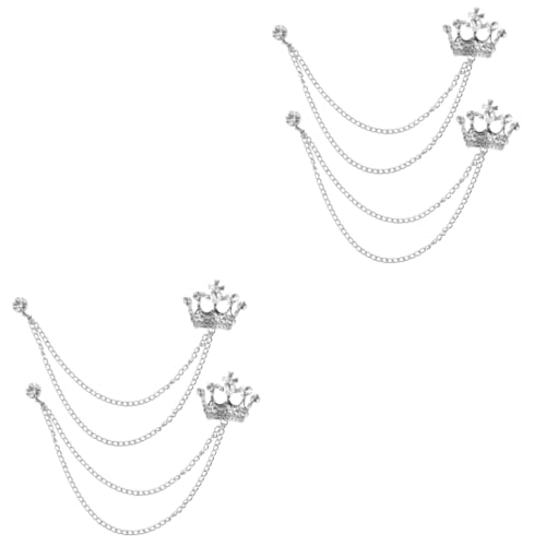 2 Sätze Kragenbroschen Design Für Anzüge Für Formelle Anlässe Hochzeiten Partys 2 Stücke * 2 von FRCOLOR