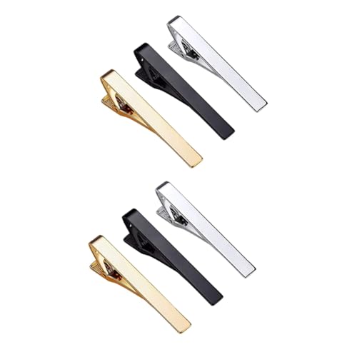 2 Sätze Krawattenklammern Für Herren Klassischer Elegantes Accessoire Für Anzug Hemd Für Besondere Anlässe Hochzeiten Für Männer 3 Stücke * 2 von FRCOLOR