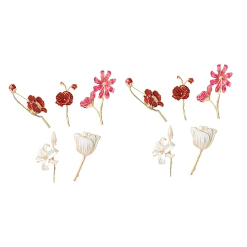 2 Sätze Teiliges Blumenbrosche Legierung Anstecknadel Für Kleidung Taschen Schals Vielseitige Dekoration Für Partys Besondere Anlässe 5 Stück * 2 von FRCOLOR