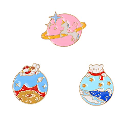 2 Sätze Teiliges Cartoon Broschen Niedliche Tier Anstecknadeln Für Kleidung Jacken Accessoires Für Partys Täglichen Gebrauch 3 Stück * 2 von FRCOLOR