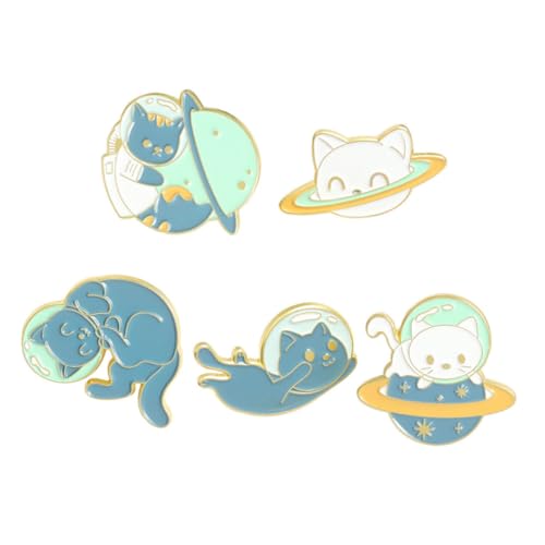 2 Sätze Teiliges Cartoon Broschen Tierische Broschen Modisches Bekleidungszubehör Für Damen Für Taschen Jacken 5 Stücke * 2 von FRCOLOR