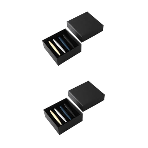 2 Sätze Teiliges Krawattenclip Für Herren Kupferne Krawattenklammern Necktie Clamp Für Geschäft Feierlichkeiten Hochwertige Rostfreie Glatte Oberfläche Schützt Ihre 4 Stück * 2 von FRCOLOR