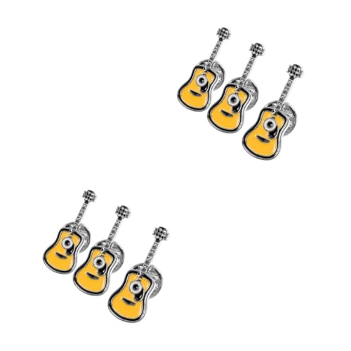 2 Sätze Teiliges Retro Punk Gitarre Brosche Pin Enamel Guitar Pins Für Kleidung Taschen Rucksäcke Einzigartige Für Musikliebhaber Modebewusste 3 Stück * 2 von FRCOLOR