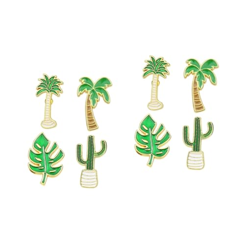 2 Sets Cartoon Pflanze Brosche Legierung Brosche Cactusbreastpin Coconut Baum Brosche Kaktus Brosche von FRCOLOR