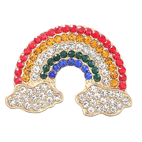 2 Stck. Regenbogen Brosche Legierung Niedliche Dekorative Anstecknadel für Kleidung für Frauen Perfektes Accessoire für Handtaschen Schals von FRCOLOR