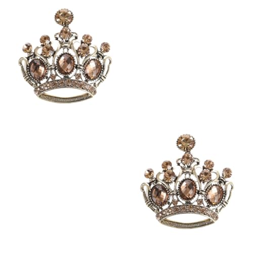 2 Stück Kronenbrosche Legierung mit Modisches Accessoire für Kleidung Schals Hüte Unisex Design für Damen Herren Leicht Kompakt 2 Stück Kronenbrosche Legierung mit Modisches Accessoire für Kleidung Schals Hüte Unisex Design für Damen Herren Leicht Kompakt von FRCOLOR