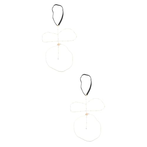 2 Stück Perlen Kette Mehrlagige Thigh Chain Körper Schmuck für Frauen für Partys Strand Modisches Accessoire zur Betonung der Beinlinien von FRCOLOR