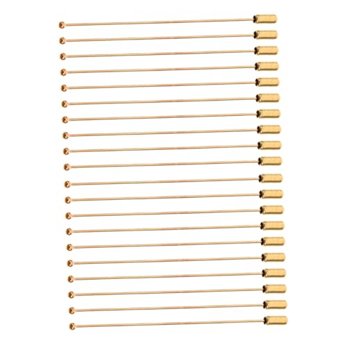 20 Stück Sicherheitsnadeln Aus Metall Lange Nadel Mit Stopperende – Robuste Edelstahlbrosche Für Selbstgemachten Schmuck Mütze Schal Umhang von FRCOLOR