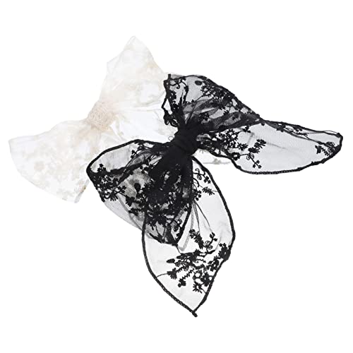 FRCOLOR 2stücke Schleifenclips Aus Spitze Und Metall Für Mädchen Große Haarschleifen Zum Klipsen Haarschmuck Im Vintage-stil Für Geburtstage Hochzeiten Partys Und Alltagsgebrauch von FRCOLOR