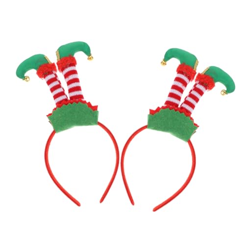 FRCOLOR 2stücke Weihnachts-haarreifen Festliche Haaraccessoires Für Erwachsene Für Partys Und Feiertage Leicht Und Komfortabel Zu Tragen von FRCOLOR