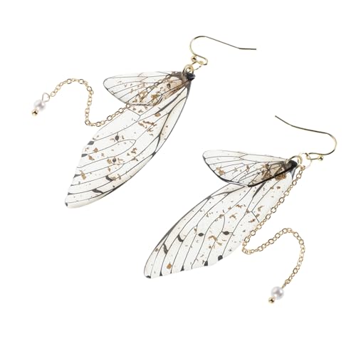 2Stücke Schmetterlingsflügel Ohrringe mit Künstlichen Perlen Baumelnder Schmuck für Hochzeiten Partys Inspiriert Natur 2Stücke Schmetterlingsflügel Ohrringe mit Künstlichen Perlen Baumelnder Schmuck für Hochzeiten Partys Inspiriert Natur von FRCOLOR