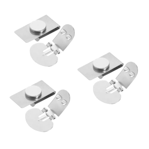 3 Paare Magnetische Krawattenklammer für Herren Unsichtbare Krawattenhalter Robust Rutschfest für Anzüge Perfekter Halt durch Magnetkraft Silberfarben von FRCOLOR