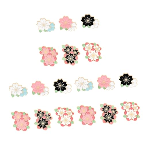 3 Sätze Broschen Anstecknadeln Kirschblüten Design Stilvolle Accessoires Für Frauen Hochzeiten Partys Besondere Anlässe 6 Stück * 3 von FRCOLOR