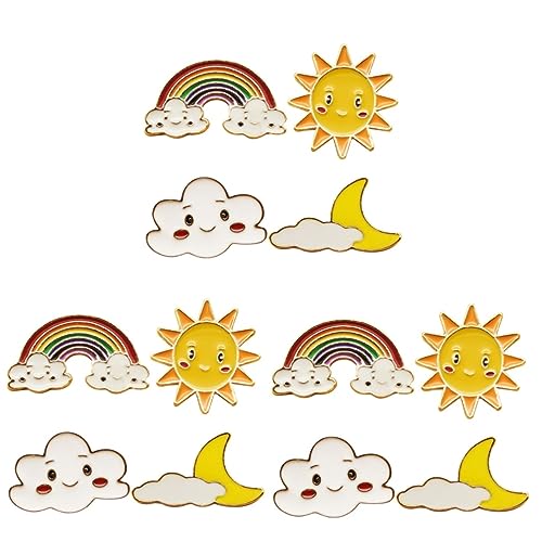 3 Sätze Cartoon Broschen Sweater Anstecknadeln Mit Verschiedenen Designs Für Kleidung Taschen Rucksäcke Hüte Lustige Stilvolle Accessoires 4 Stück * 3 von FRCOLOR