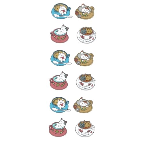 3 Sätze Cartoon Katzenbrosche Diy Kostümzubehör Für Frauen Dekorative Anstecknadel Für Kleidung Taschen Schals Für Anlässe 4 Stück * 3 von FRCOLOR