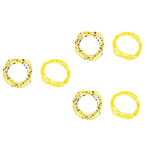 3 Sätze Teiliges Bauchkette Perlen Elastische Taillenperlen Für Frauen Badebekleidung Kleider Röcke Langlebig 6 Stücke * 3 von FRCOLOR