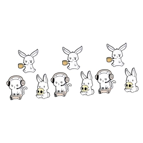 3 Sätze Teiliges Cartoon Kaninchen Broschen Dekorative Anstecknadeln Für Kleidung Taschen Accessoires Tierbroschen Für Frauen Für Hochzeiten Partys 3 Stück * 3 von FRCOLOR