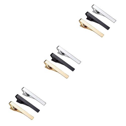 3 Sätze Teiliges Herren Krawattenklammern Necktie Clips Für Hochzeiten Geschäftsveranstaltungen Feiern Stilvolles Accessoire Für Männer 3 Stücke * 3 von FRCOLOR