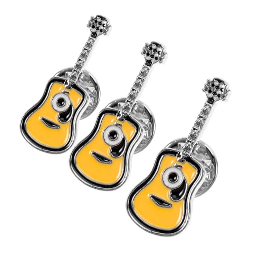 3 Sätze Teiliges Retro Punk Gitarre Brosche Pin Für Kleidung Taschen Hüte Emaille Broschen Mit Kreativem Design Perfektes Für Musikliebhaber 3 Stück * 3 von FRCOLOR