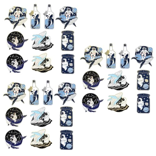 3 Sätze Teiliges Set Cartoon Planet Brosche Stilvolle Anstecker Für Kleidung Taschen Hüte Partys Einzigartiges Design Für Kreative Outfits 10 Stück * 3 von FRCOLOR