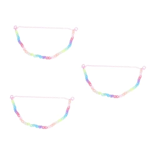 3 Stck. Damen Tanzhose Dekorative Doppelschicht Kettenhose Bunt Stylische Zubehör für Jeans Hosen für Partys Auftritte Umweltfreundlichem Material Gefertigt von FRCOLOR