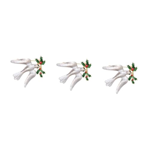 3 Stck. Stylische Taubenbrosche Anstecknadel für Damen Dekorative Corsage für Partys Modisches Accessoire für Look 3 Stck. Stylische Taubenbrosche Anstecknadel für Damen Dekorative Corsage für Partys Modisches Accessoire für Look von FRCOLOR