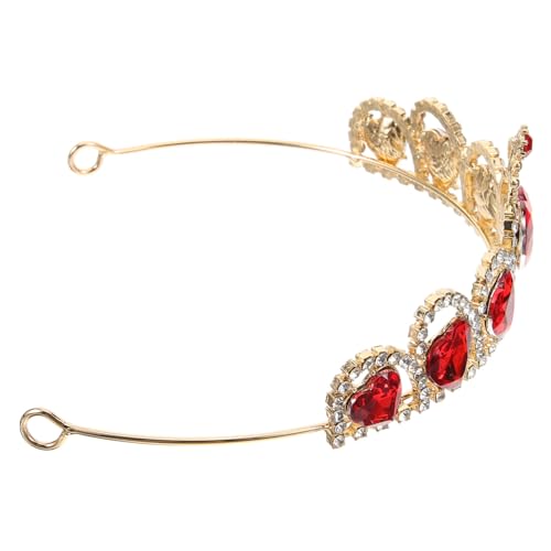 FRCOLOR 3 Stück Brautkrone Strasssteine ​​Prinzessin Dekorationen Retro Kopfband Party Braut Haarschmuck Gold Kupfer Krone Hochzeitskleid Tiara Krone Kopfschmuck Eisen Acryl von FRCOLOR