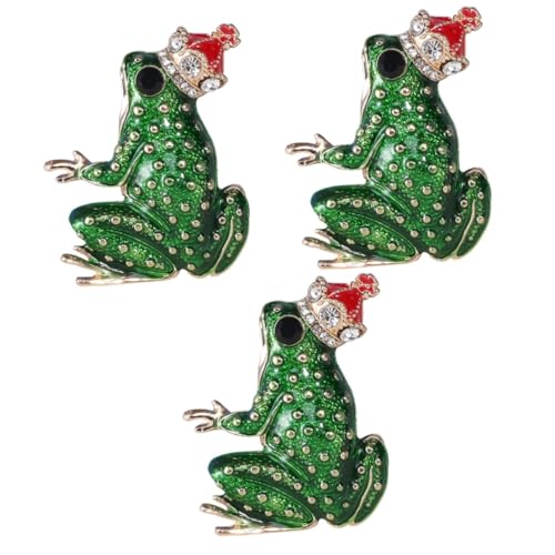 3 Stück Frosch Brosche Legierung Cartoon Emaille Anstecknadel für Kleidung Taschen Schals Einzigartiges Tier Accessoire für Damen 3 Stück Frosch Brosche Legierung Cartoon Emaille Anstecknadel für Kleidung Taschen Schals Einzigartiges Tier Accessoire für Damen von FRCOLOR