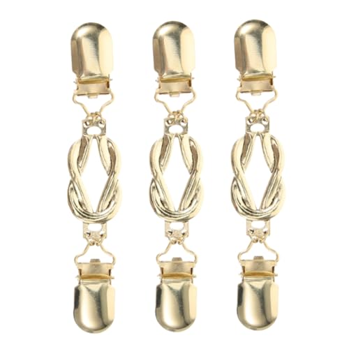 3 Stück Vintage Cardigan Clips Retro Schalverschluss Kragenhalter Damen Pullover Schal Brosche Retro Kurzarm Hemd Clips von FRCOLOR